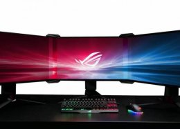 Novo acessório 'funde' três monitores em um só