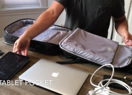 Mochila inteligente é impermeável, tem carregador embutido e cabos USB