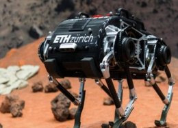 SpaceBok é robô capaz de caminhar perfeitamente em gravidade lunar.