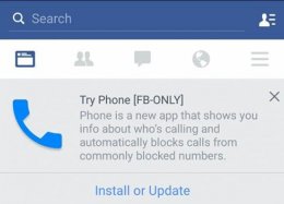 Facebook prepara discador com identificador de chamadas para Android.