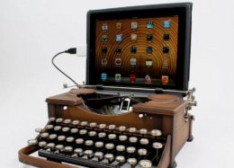 Kit transforma máquina de escrever em teclado USB.