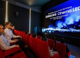 Primeira tela de cinema LED e 3D do mundo é inaugurada na Suíça