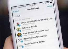 Facebook Messenger inclui categoria 'robôs e negócios' em atualização.
