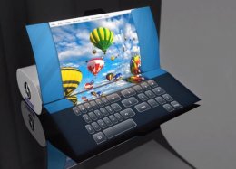 Samsung registra patente de notebook dobrável