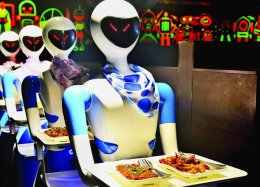 Índia terá restaurante com funcionários robôs.